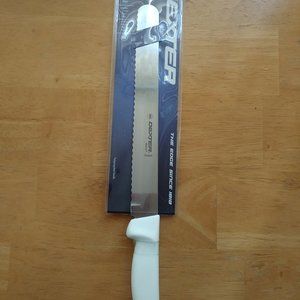 Dexter Russell P94804 10-in Scalloped Bread Knife W/White Polypropylene Handle